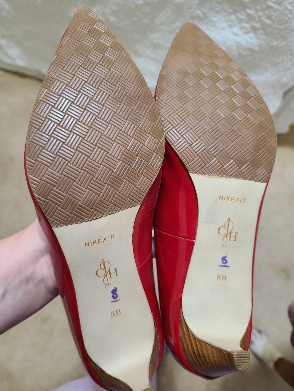 Cole Haan Red Patent Pointed-Toe Women's Pumps - Picture 6 of 6